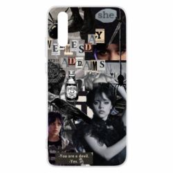 Чехол для Huawei P20 Венздей Адамс. - PrintSalon