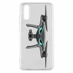 Чехол для Huawei P20 Уверенный дрон - PrintSalon