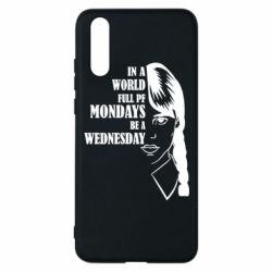 Чехол для Huawei P20 Wednesday girl - PrintSalon