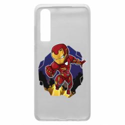 Чехол для Huawei P30 Flying Iron man - PrintSalon