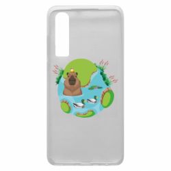 Чехол для Huawei P30 Капибара в воде - PrintSalon
