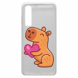 Чехол для Huawei P30 Капибара сердечко - PrintSalon