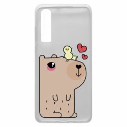 Чехол для Huawei P30 Капибара с цыпленком - PrintSalon