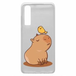 Чохол для Huawei P30 Капібара з пташкою