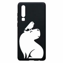 Чохол для Huawei P30 Копібара та Пташка - PrintSalon
