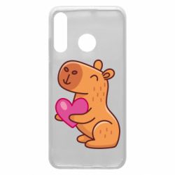 Чехол для Huawei P30 Lite Капибара сердечко - PrintSalon