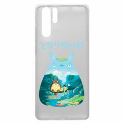 Чехол для Huawei P30 Pro Тоторо на рыбалке - PrintSalon