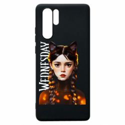 Чехол для Huawei P30 Pro Венздей кошка - PrintSalon