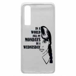 Чехол для Huawei P30 Wednesday girl - PrintSalon