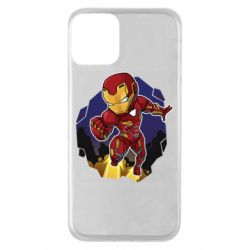Чехол для iPhone 11 Flying Iron man - PrintSalon