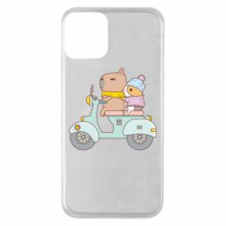 Чехол для iPhone 11 Капибара и Морская свинка - PrintSalon