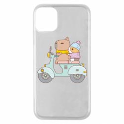 Чехол для iPhone 11 Pro Капибара и Морская свинка - PrintSalon