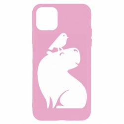 Чохол для iPhone 11 Pro Копібара та Пташка - PrintSalon