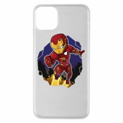 Чехол для iPhone 11 Pro Max Flying Iron man - PrintSalon