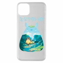 Чехол для iPhone 11 Pro Max Тоторо на рыбалке - PrintSalon