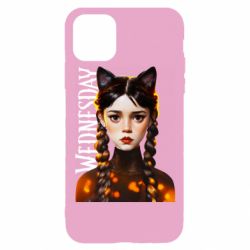 Чехол для iPhone 11 Pro Венздей кошка - PrintSalon