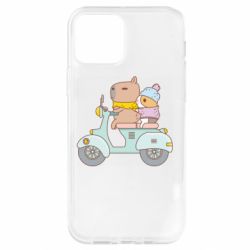 Чехол для iPhone 12 Капибара и Морская свинка - PrintSalon