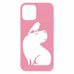Чохол для iPhone 12 Копібара та Пташка - PrintSalon