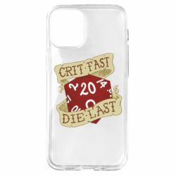 Чехол для iPhone 12 mini Crit fast - die last - PrintSalon