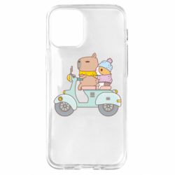 Чехол для iPhone 12 mini Капибара и Морская свинка - PrintSalon