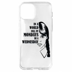 Чехол для iPhone 12 mini Wednesday girl - PrintSalon