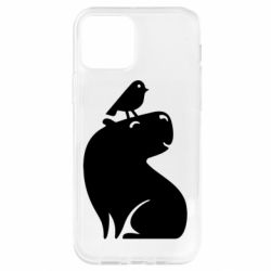 Чохол для iPhone 12 Pro Копібара та Пташка - PrintSalon