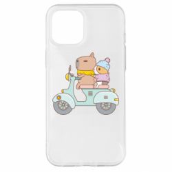 Чехол для iPhone 12 Pro Max Капибара и Морская свинка - PrintSalon