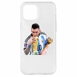 Чохол для iPhone 12 Pro Max Мессі цілує кубок