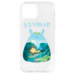 Чехол для iPhone 12 Тоторо на рыбалке - PrintSalon