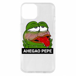 Чехол для iPhone 14 Аhegao PePe - PrintSalon