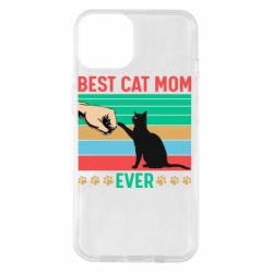 Чехол для iPhone 14 Best cat mom ever - PrintSalon