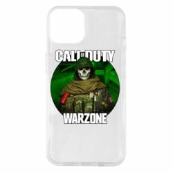 Чехол для iPhone 14 Call of duty Warzone ghost green background - PrintSalon