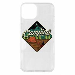 Чехол для iPhone 14 Camping and forest - PrintSalon