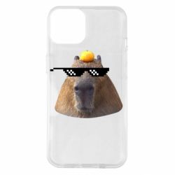 Чехол для iPhone 14 Capybara cool