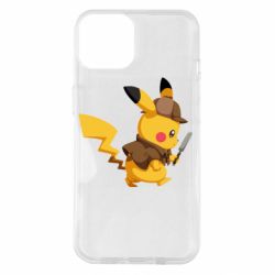 Чехол для iPhone 14 Cute Detective Pikachu - PrintSalon