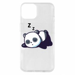 Чехол для iPhone 14 Cute panda sleeping - PrintSalon