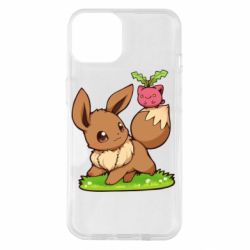 Чехол для iPhone 14 Eevee with Hoppip