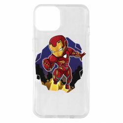 Чехол для iPhone 14 Flying Iron man - PrintSalon