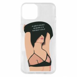Чехол для iPhone 14 Gentleman Is Simply A Patient Wolf - PrintSalon