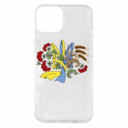Чохол для iPhone 14 Герб колоски і калина - PrintSalon