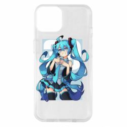 Чехол для iPhone 14 Hatsune Miku art - PrintSalon