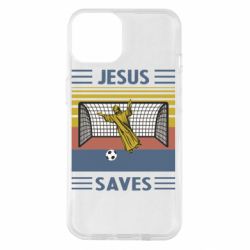 Чехол для iPhone 14 Jesus will save - PrintSalon