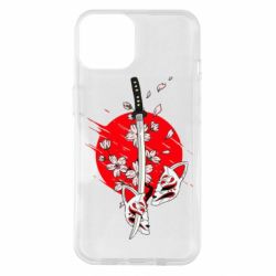 Чехол для iPhone 14 katana in sakura