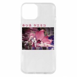Чехол для iPhone 14 Кицунэ Яэ Мико - PrintSalon