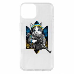 Чехол для iPhone 14 Кот военный - PrintSalon