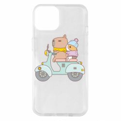 Чехол для iPhone 14 Капибара и Морская свинка - PrintSalon