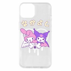 Чехол для iPhone 14 Kuromi and My Melody - PrintSalon