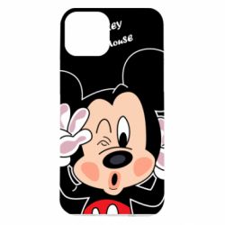 Чехол для iPhone 14 Mickey Kiss - PrintSalon