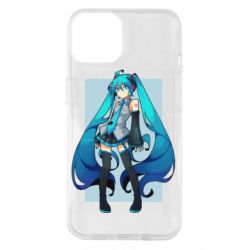 Чехол для iPhone 14 Miku art - PrintSalon