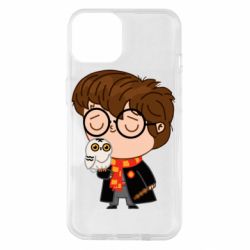 Чехол для iPhone 14 Милый Гарри с совой - PrintSalon